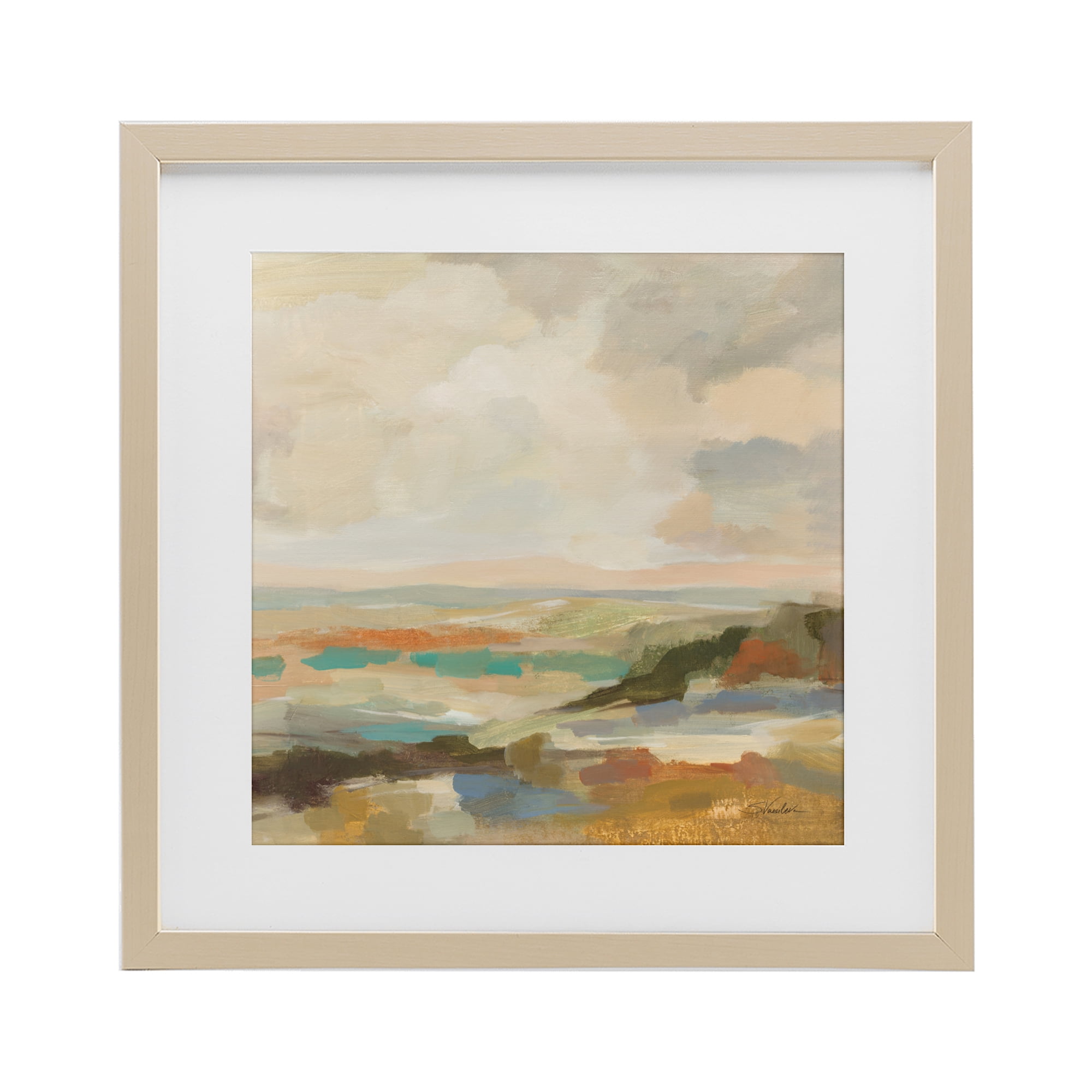 Stupell Industries Muted Harmony Palette Birch Framed Print Under Glass, design by Silvia Vassileva