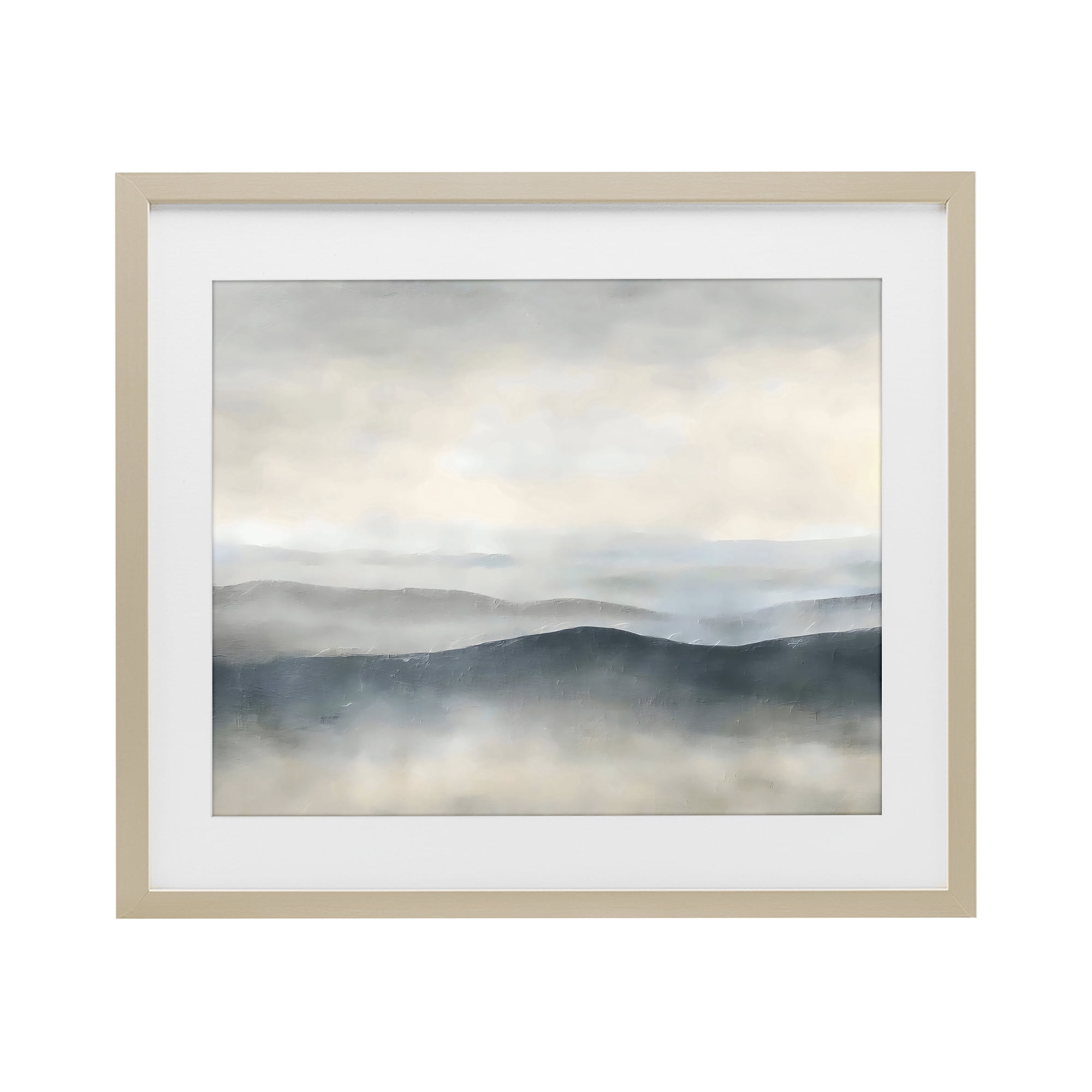 Stupell Industries Muted Horizon Serenity Birch Framed Print Under Glass, design by Riley B