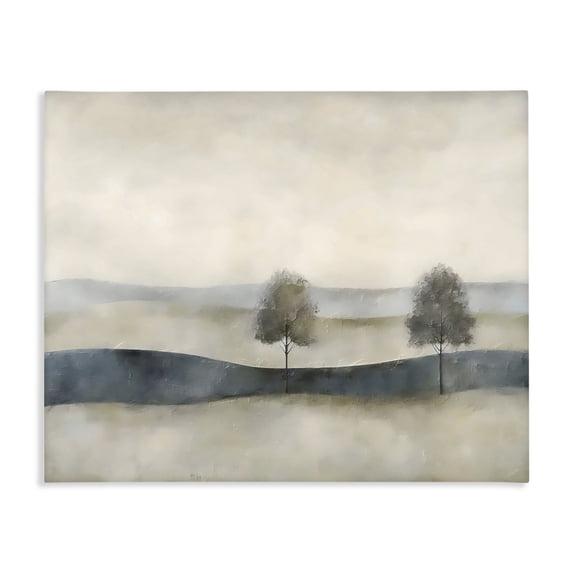 Stupell Industries Contemporary Muted Horizon with Trees Canvas Art, 20 x 16, by Riley B