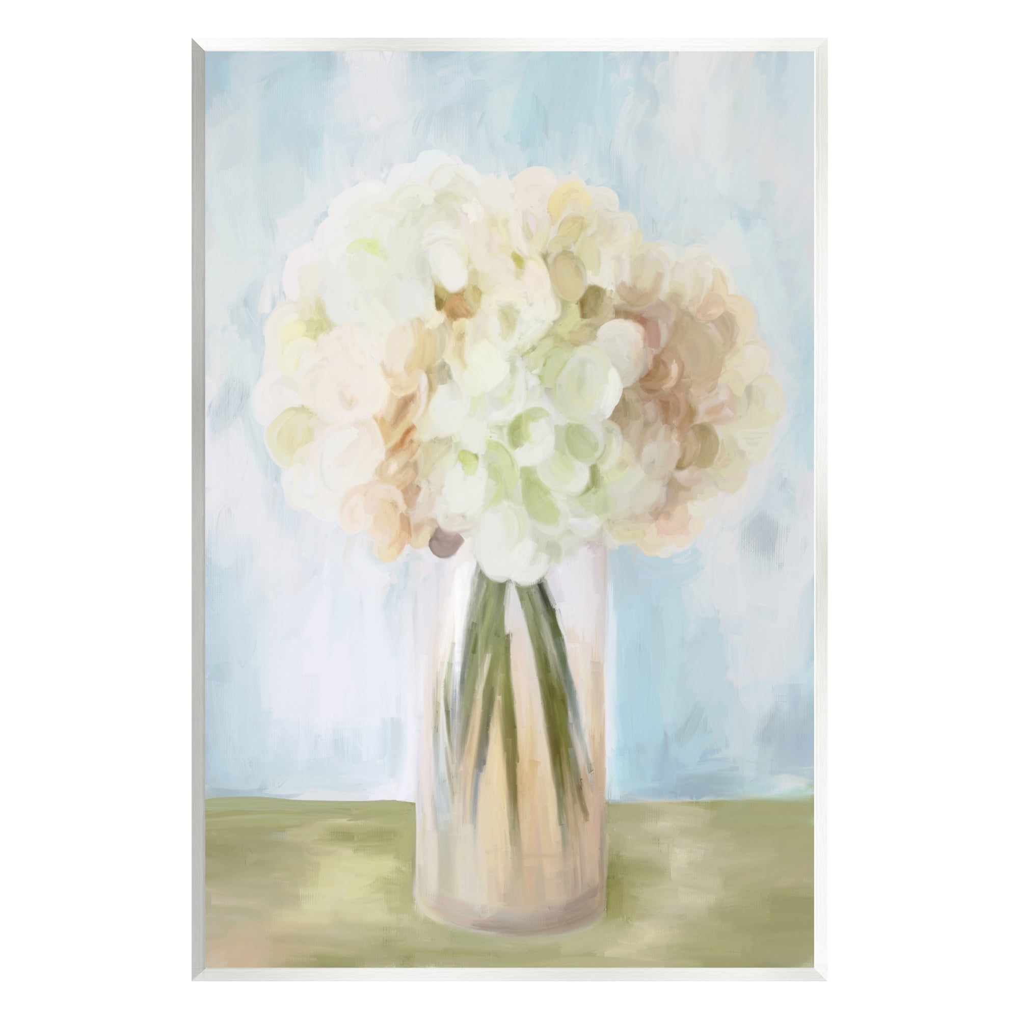 Stupell Industries Muted Hydrangea Bouquet Botanical & Floral Painting Unframed Art Print Wall Art, 13 x 19