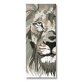 thumbnail image 1 of Stupell Industries Muted Lion Face Portrait Animals & Insects Painting Gallery Wrapped Canvas Print Wall Art, 17 x 40, 1 of 8