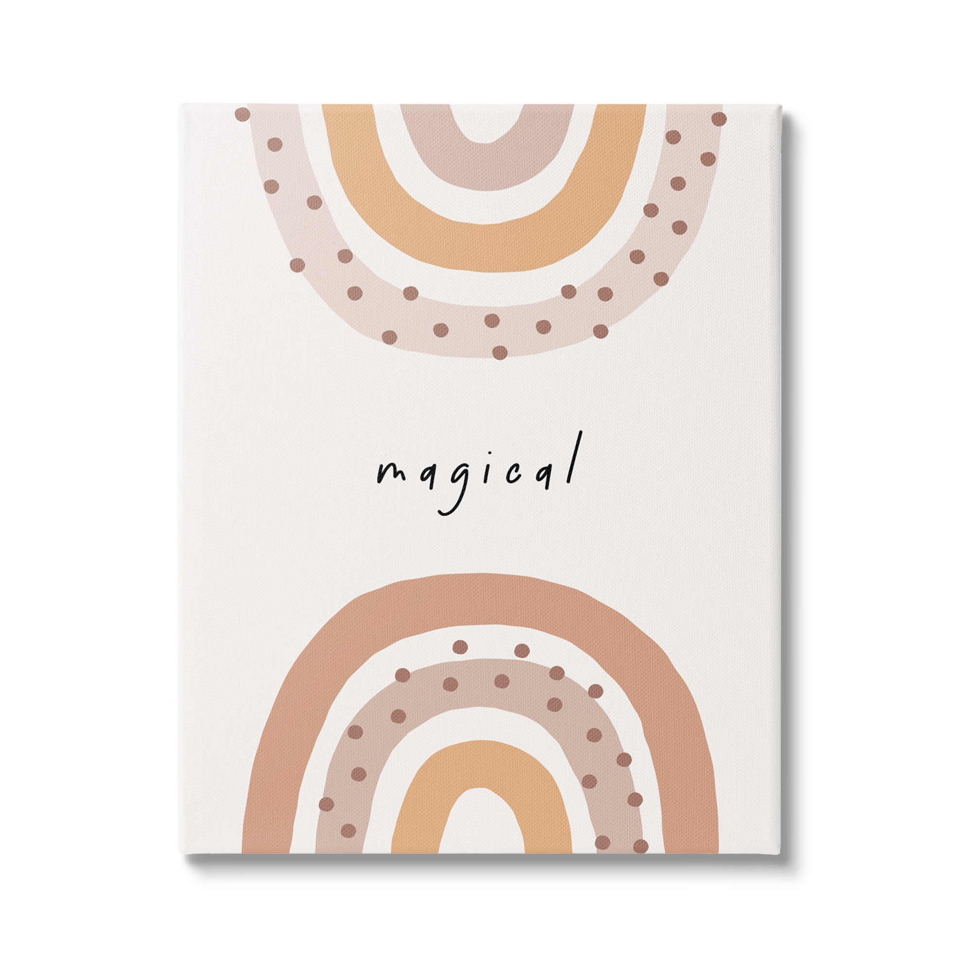 Stupell Industries Muted Magical Rainbows Inspirational Painting Gallery Wrapped Canvas Print Wall Art, 24 x 30