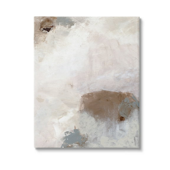 Stupell Industries Muted Neutral Painting Abstract Painting Gallery Wrapped Canvas Art Print Wall Art, 16 x 20