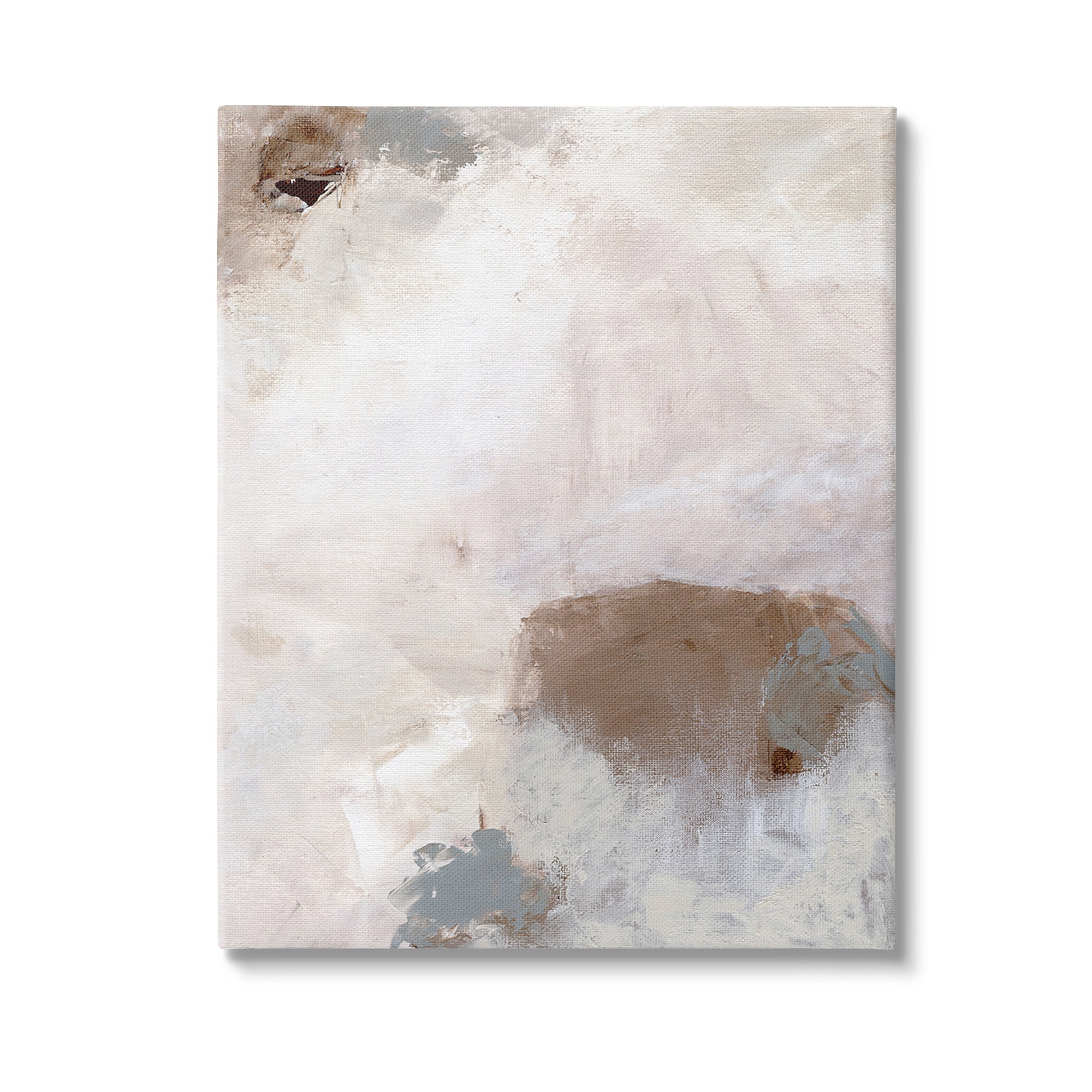 Stupell Industries Muted Neutral Painting Abstract Painting Gallery Wrapped Canvas Art Print Wall Art, 36 x 48