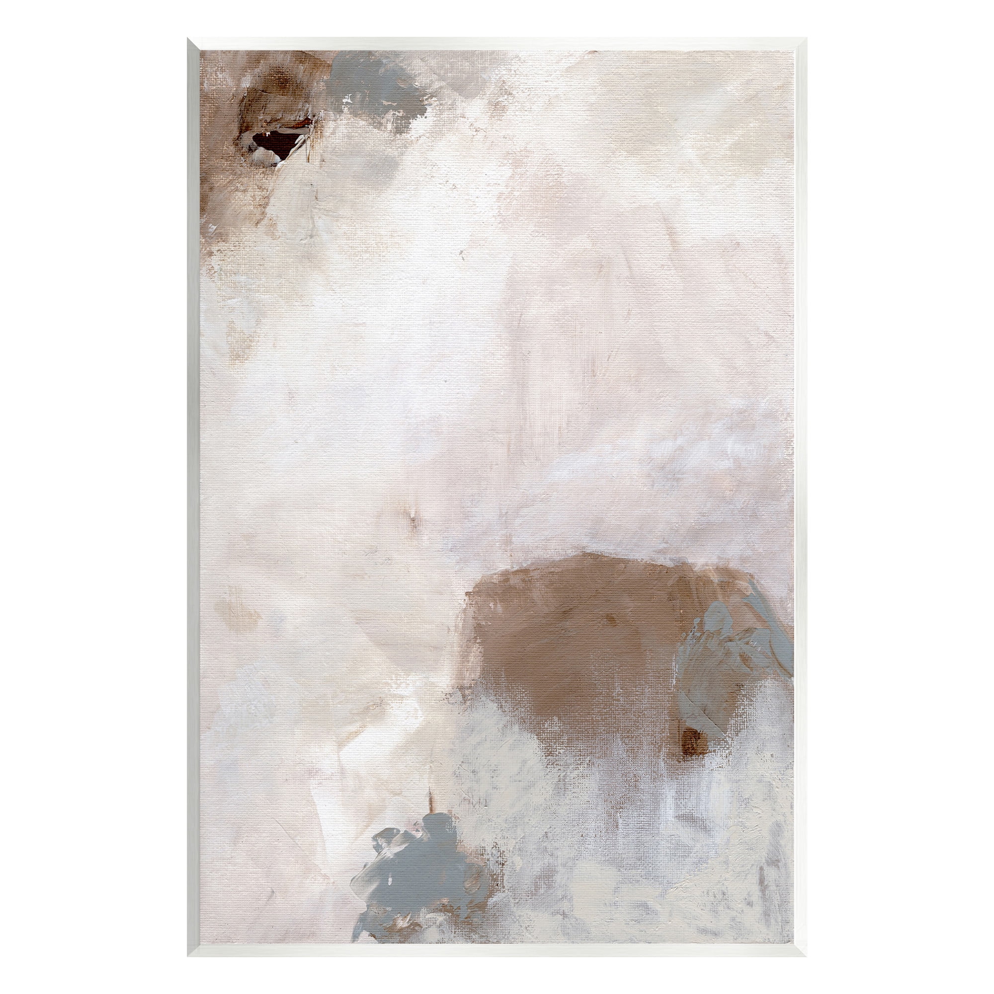 Stupell Industries Muted Neutral Painting Abstract Painting Unframed Art Print Wall Art, 13 x 19