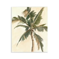 Stupell Industries Muted Palm Tree Plants & Flowers Painting Unframed Art Print Wall Art, 11 x 14