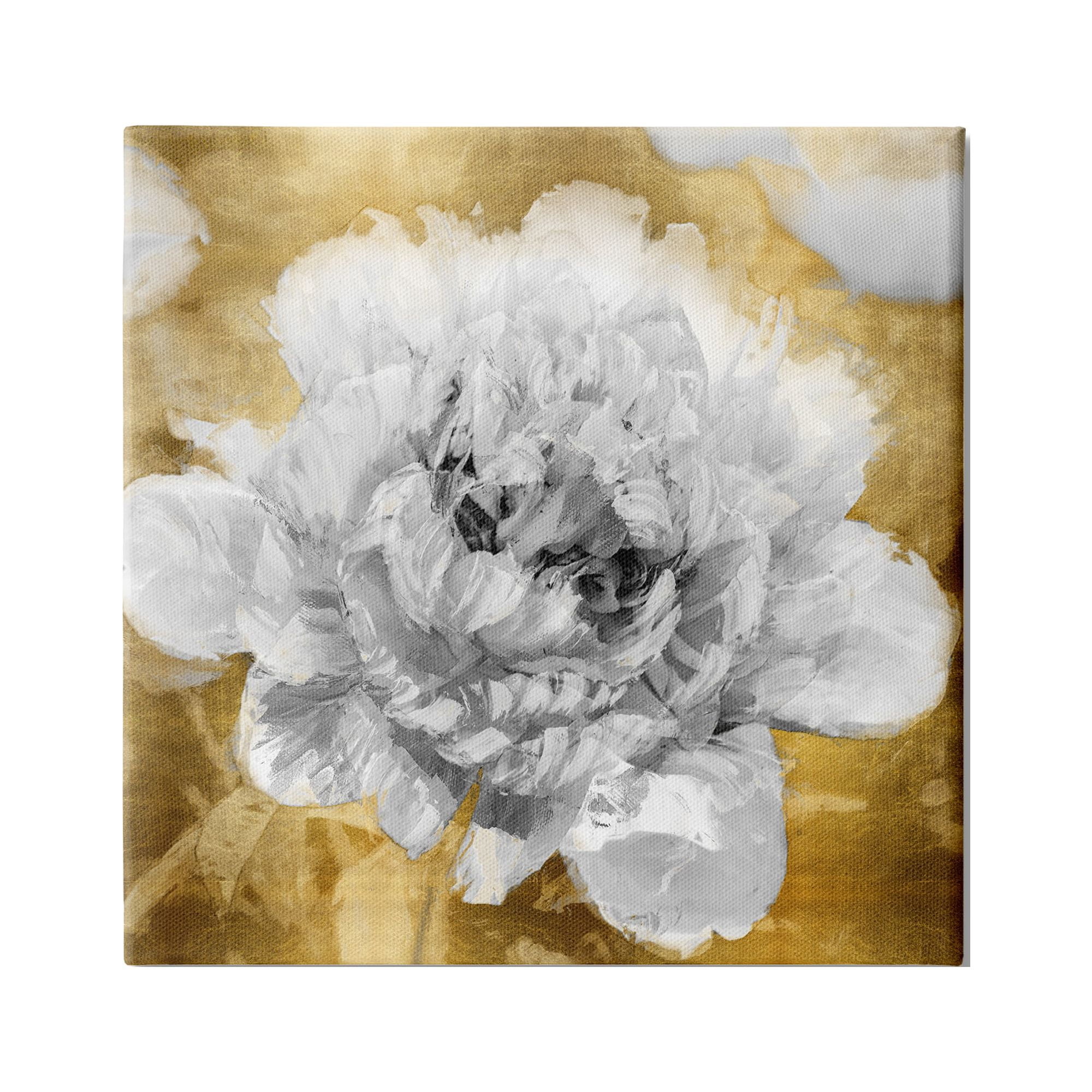 Stupell Industries Muted Peony Floral Blossoming Glam Flower Painting, 30 x 30,Design by Shawna Sullivan