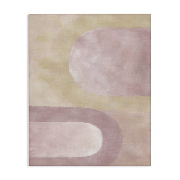 Stupell Industries Muted Pink Arches Abstract & Fractals Painting Wrapped Canvas Canvas Art Print Wall Art, 16 x 20