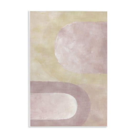 Stupell Industries Muted Pink Arches Abstract & Fractals Painting Unframed Art Print Wall Art, 15 x 10