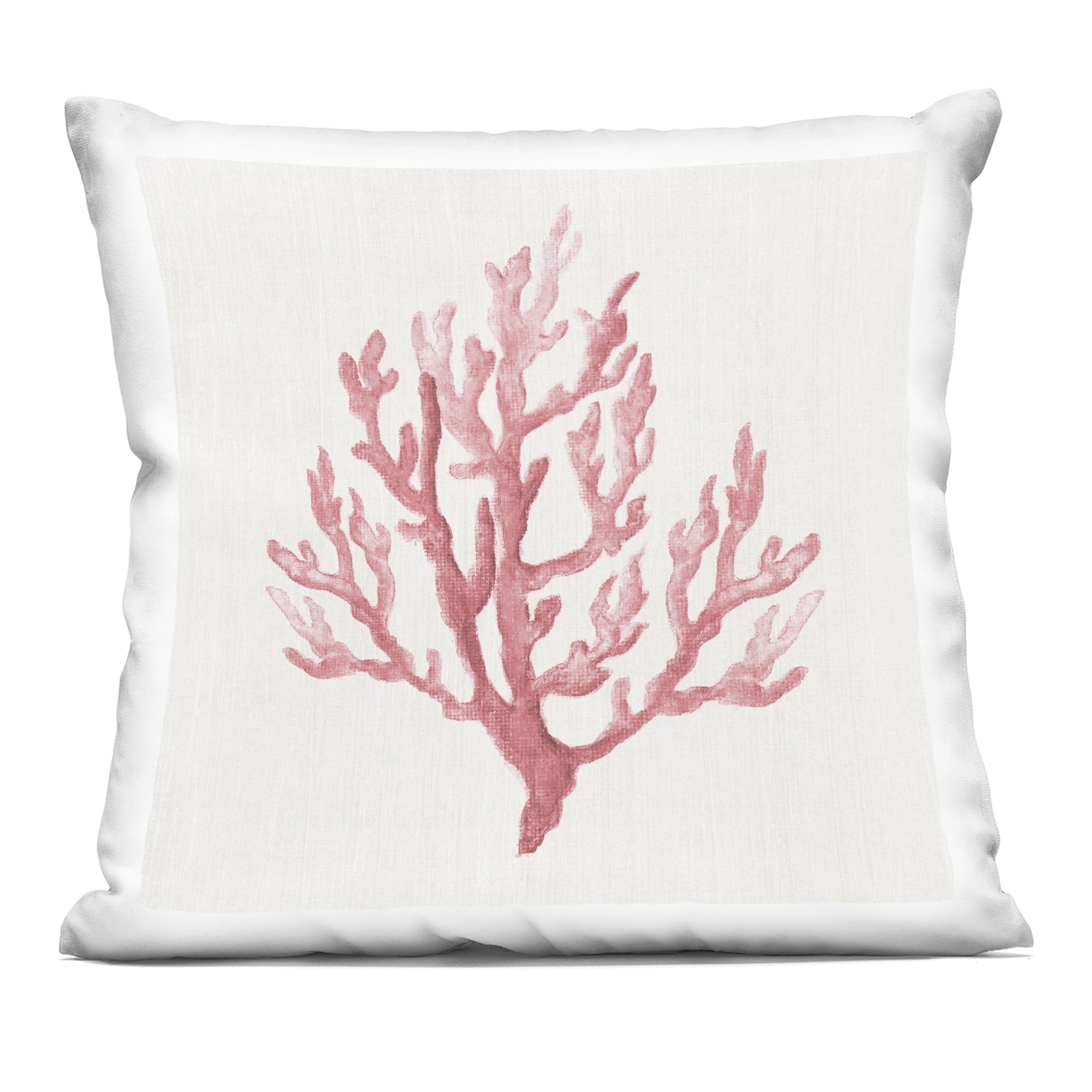 Stupell Industries Muted Pink Coral Branch Decorative Printed Throw Pillow, design by Janet Tava, 18 x 7 x 18