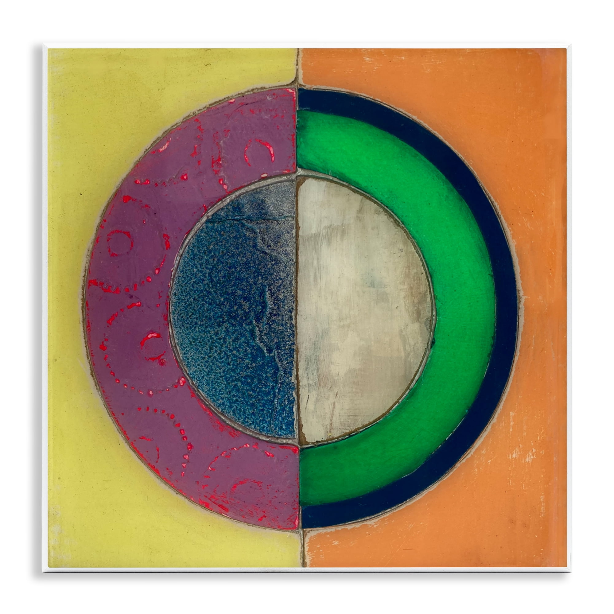 Stupell Industries Muted Round Color Black Wall Plaque Art, design by Matthew Finger