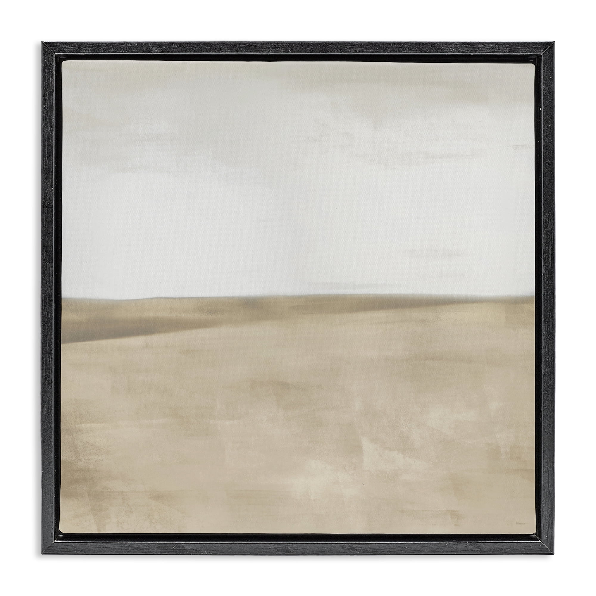 Stupell Industries Muted Smooth Hills Black Framed Floater Canvas Wall Art, design by Dan Meneely