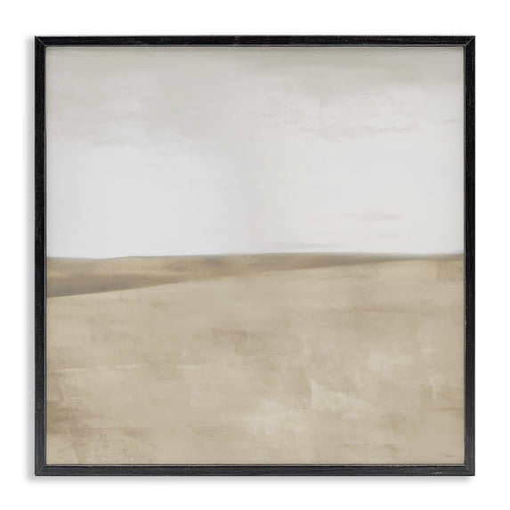 Stupell Industries Contemporary Muted Smooth Hills Black Framed Giclee Art, 12 x 12, by Dan Meneely