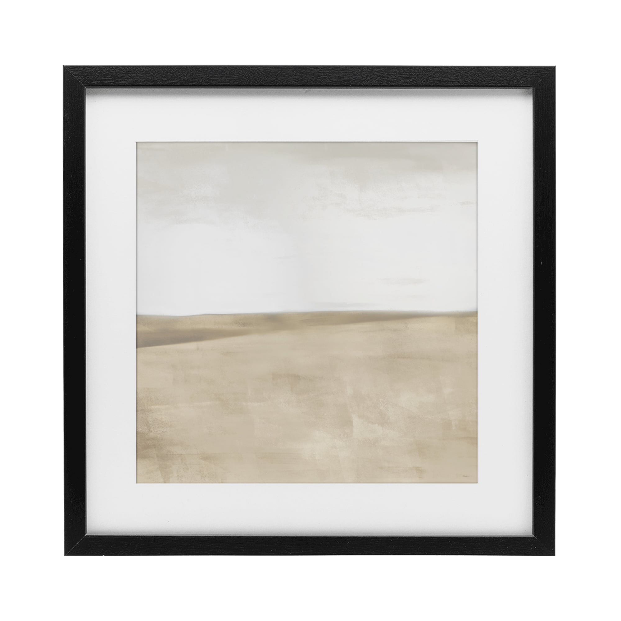 Stupell Industries Muted Smooth Hills Black Framed Print Under Glass, design by Dan Meneely