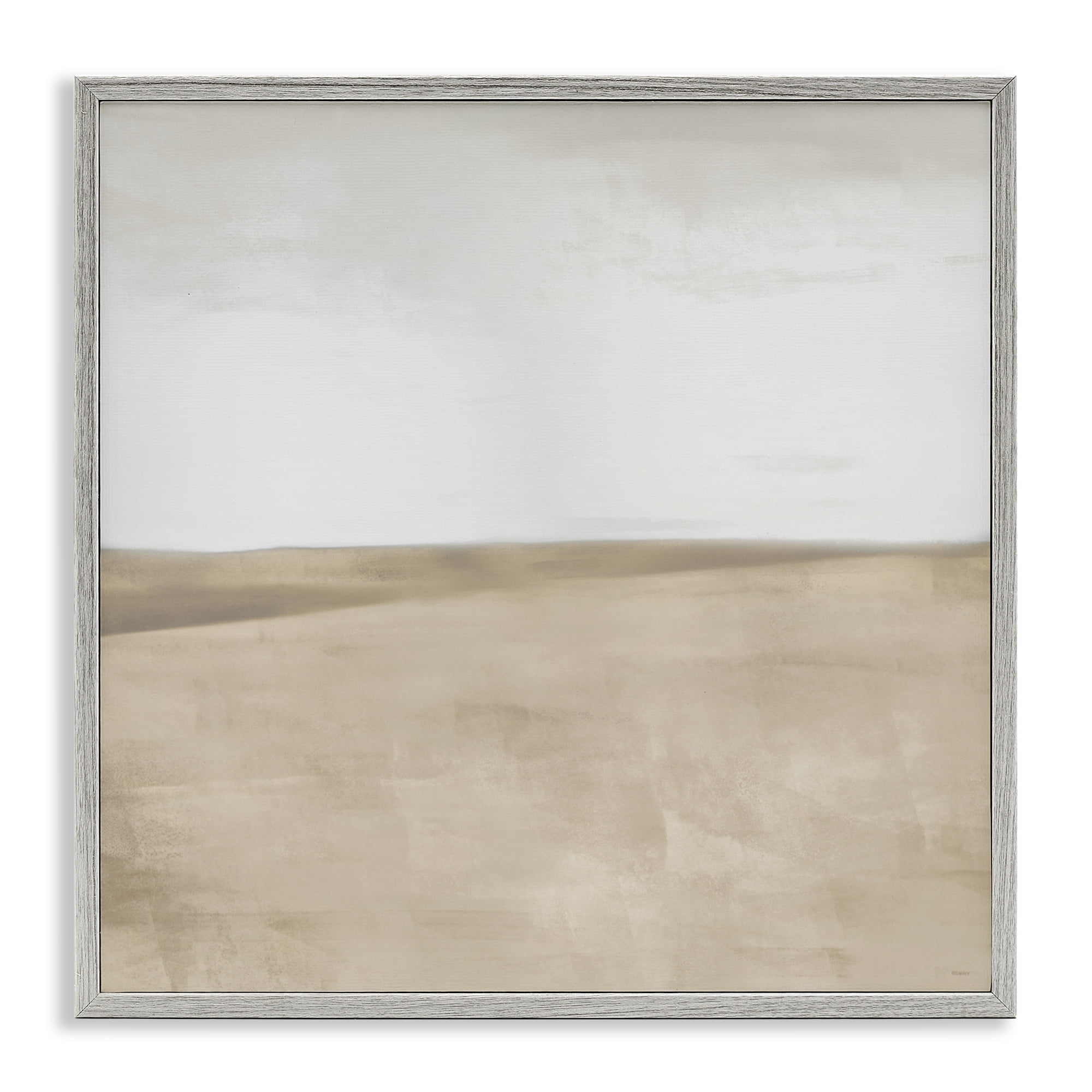 Stupell Industries Muted Smooth Hills Gray Framed Giclee Art, design by Dan Meneely