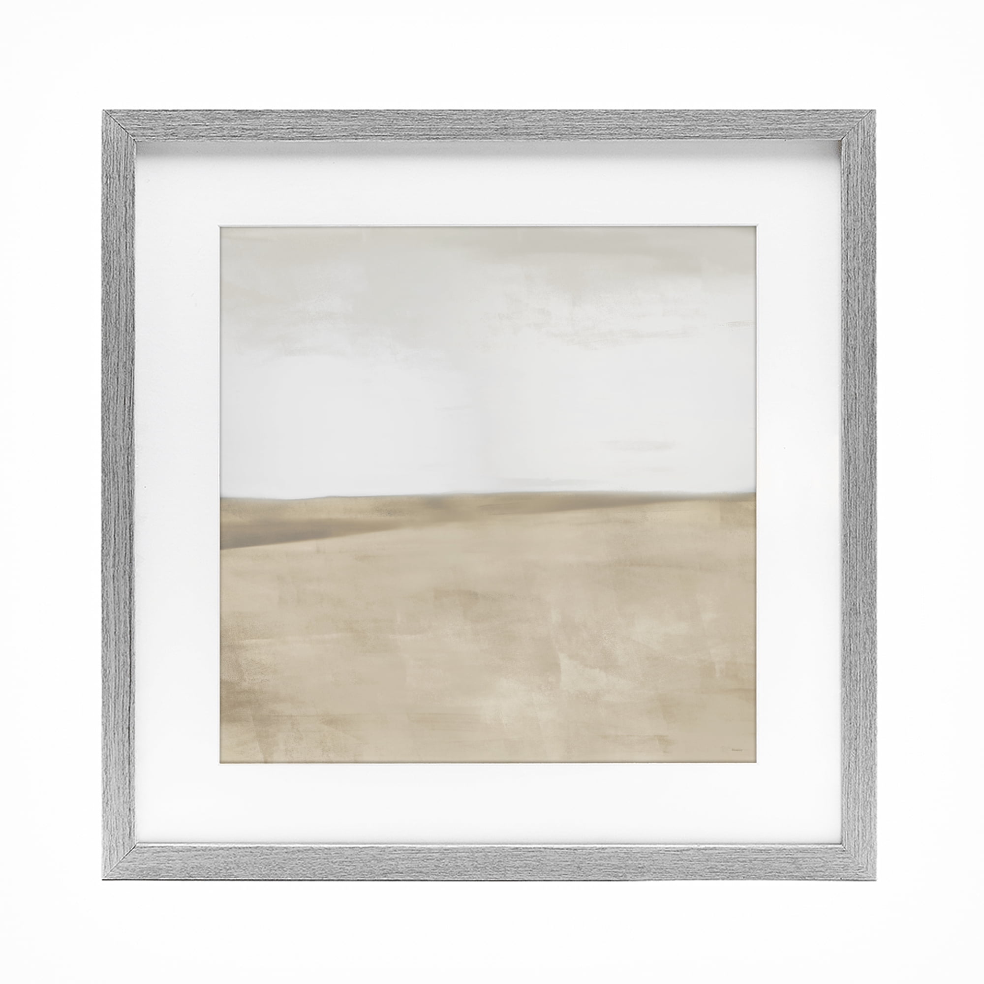 Stupell Industries Muted Smooth Hills Gray Framed Print Under Glass, design by Dan Meneely