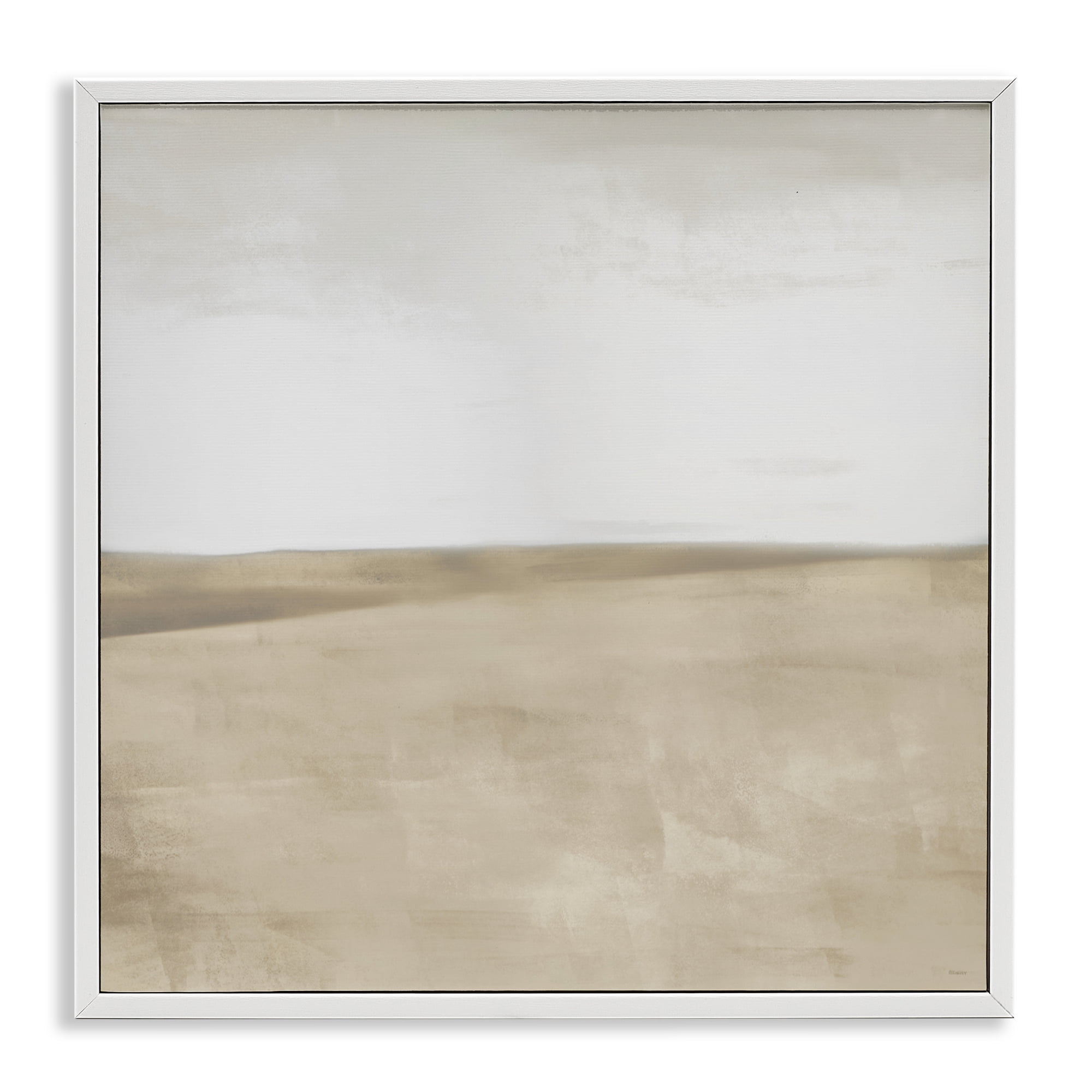 Stupell Industries Muted Smooth Hills White Framed Giclee Art, design by Dan Meneely