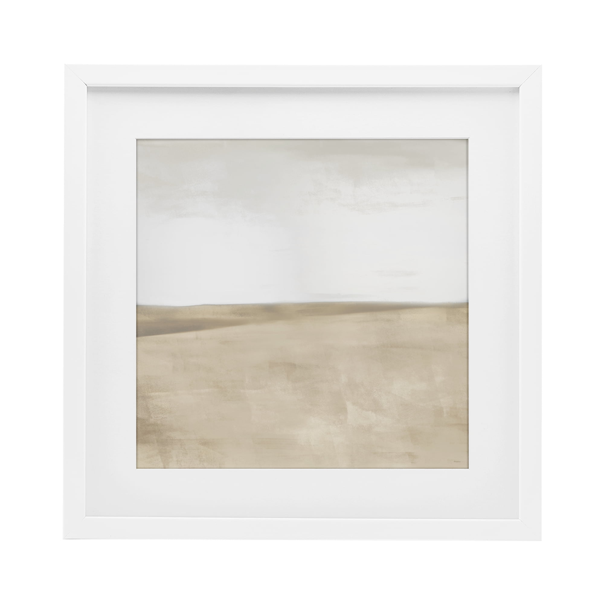 Stupell Industries Muted Smooth Hills White Framed Print Under Glass, design by Dan Meneely