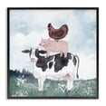 thumbnail image 1 of Stupell Industries Rustic Lodge Muted Stacked Farm Animals Black Framed Giclee Art, 24 x 24, by Kim Allen, 1 of 8