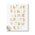 thumbnail image 1 of Stupell Industries Muted Tones Floral Alphabet Typography Painting Gallery Wrapped Canvas Art Print Wall Art, 24 x 30, 1 of 8