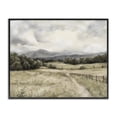 thumbnail image 1 of Stupell Industries Farmhouse Muted Trail Along Fence Black Framed Giclee Art, 14 x 11, by Riley B, 1 of 8