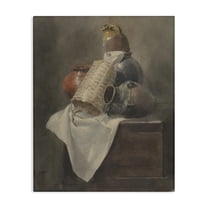 Stupell Industries Muted Vases Still Life History & Language Painting Wrapped Canvas Art Print Wall Art, 16 x 20