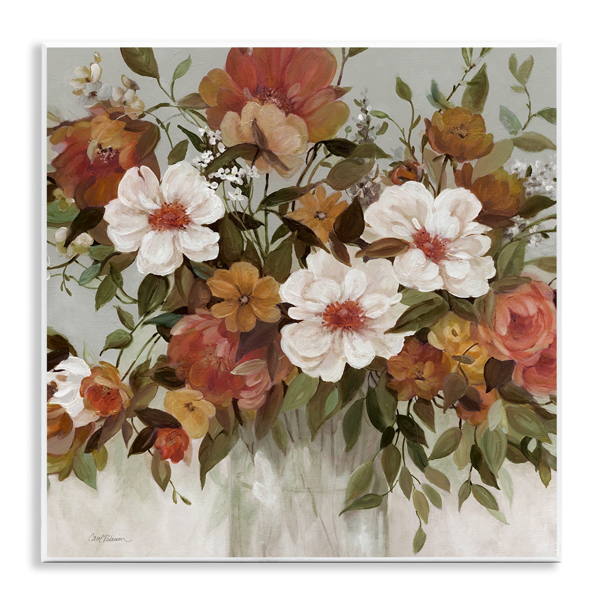 Stupell Industries Muted Vibe Bouquet Wall Plaque Art, design by Carol Robinson