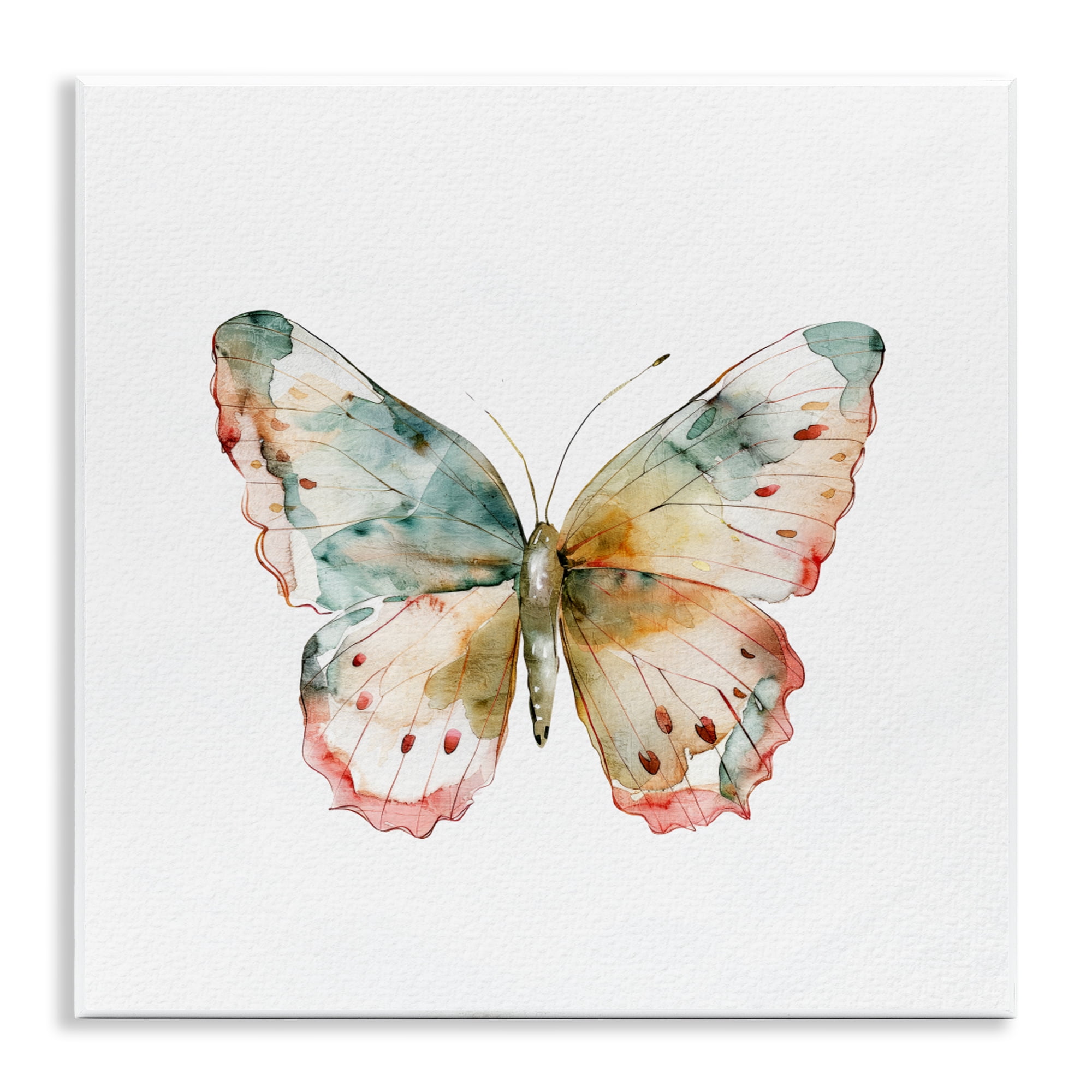 Stupell Industries Muted Watercolor Butterfly Wall Plaque Art, design by Kim Allen