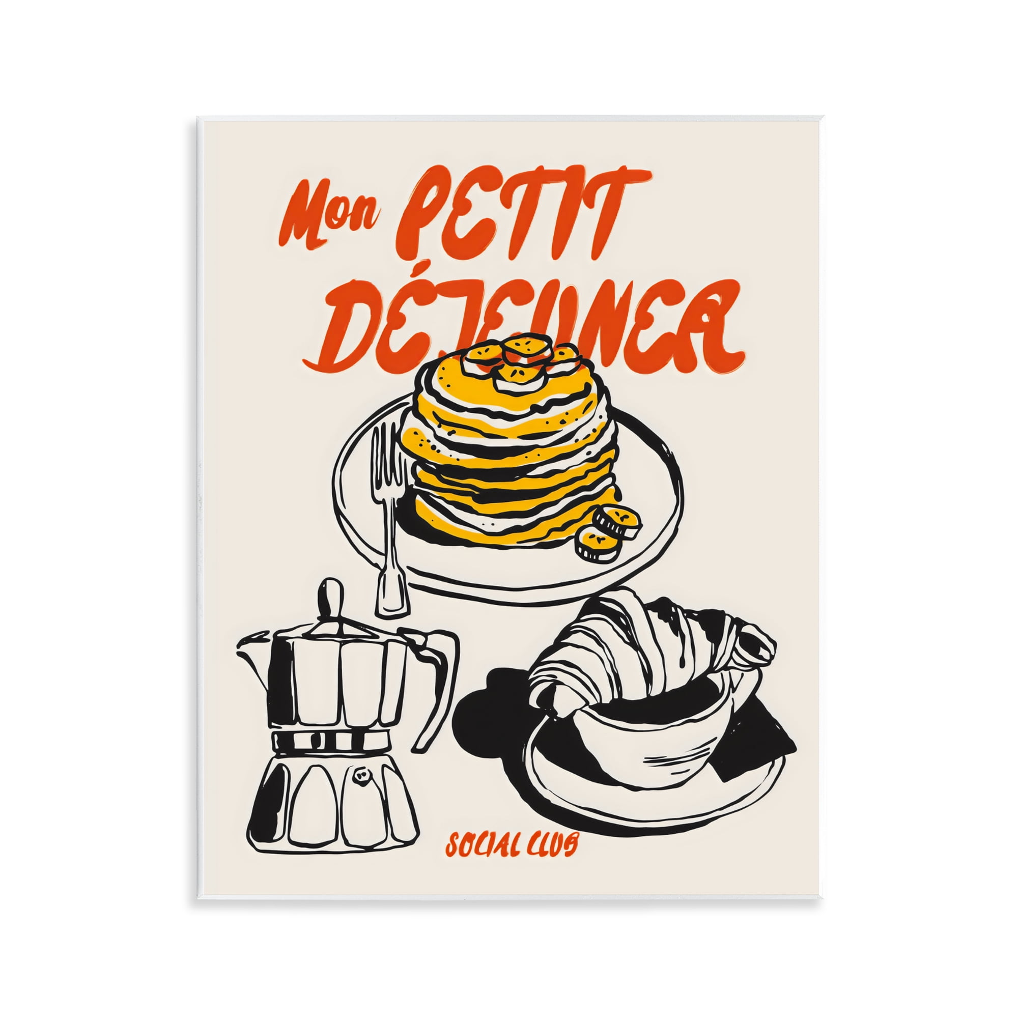 Stupell Industries My Breakfast Pancakes Spread Wall Plaque Art, design by The Prints Vibe
