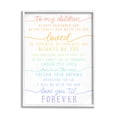 thumbnail image 1 of Stupell Industries My Children Are Loved Quote Playful Rainbow Typography Graphic Art White Framed Art Print Wall Art, 11x14, by Daphne Polselli, 1 of 7