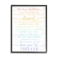 thumbnail image 1 of Stupell Industries My Children Are Loved Quote Playful Rainbow Typography Inspirational Painting Black Framed Art Print Wall Art, 16 x 20, 1 of 7