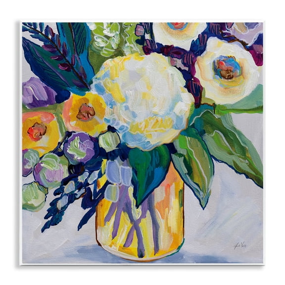 Stupell Industries My Flame Abstract Bouquet Wall Plaque Art design by Jeanette Vertentes, 12 x 12