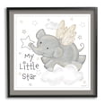 thumbnail image 1 of Stupell Industries My Little Star Elephant Animals & Insects Painting Black Framed Art Print Wall Art, 17 x 17, 1 of 9