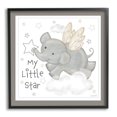 thumbnail image 1 of Stupell Industries My Little Star Elephant Animals & Insects Painting Black Framed Art Print Wall Art, 24 x 24, 1 of 9