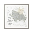 thumbnail image 1 of Stupell Industries My Little Star Elephant Animals & Insects Painting Gallery Wrapped Canvas Print Wall Art, 30 x 30, 1 of 8