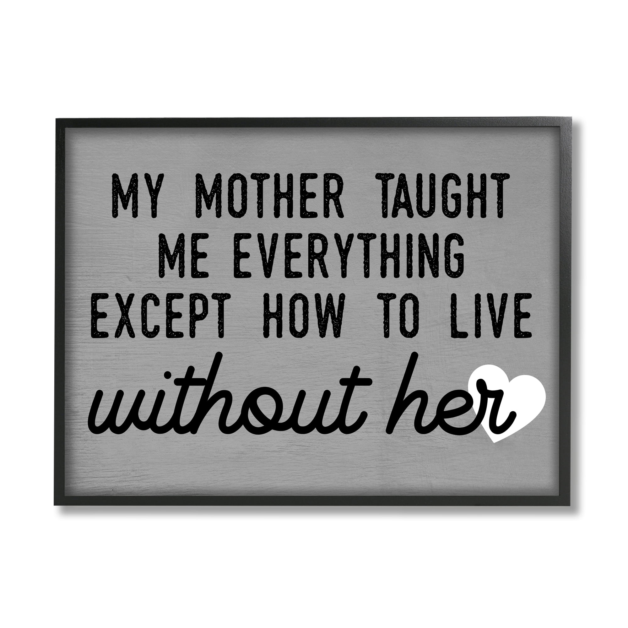 Stupell Industries My Mother Taught Everything Phrase Family Grievance, 14 x 11, Design by Daphne Polselli