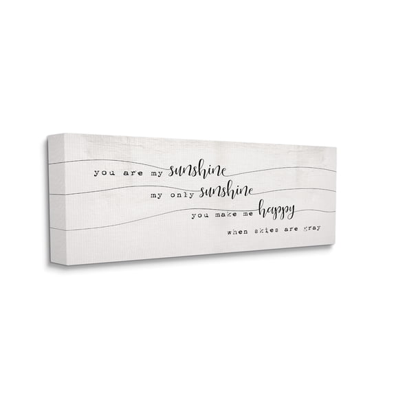 Stupell Industries My Only Sunshine Sentiment Whimsical Script Typography, 17 x 40, Designed by Daphne Polselli