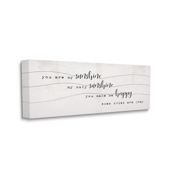 Stupell Industries My Only Sunshine Sentiment Whimsical Script Typography, 20 x 48, Designed by Daphne Polselli
