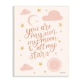 thumbnail image 1 of Stupell Industries My Sun Moon and Stars Children's Pink Sky, 10 x 15,Design by Becky Thorns, 1 of 5