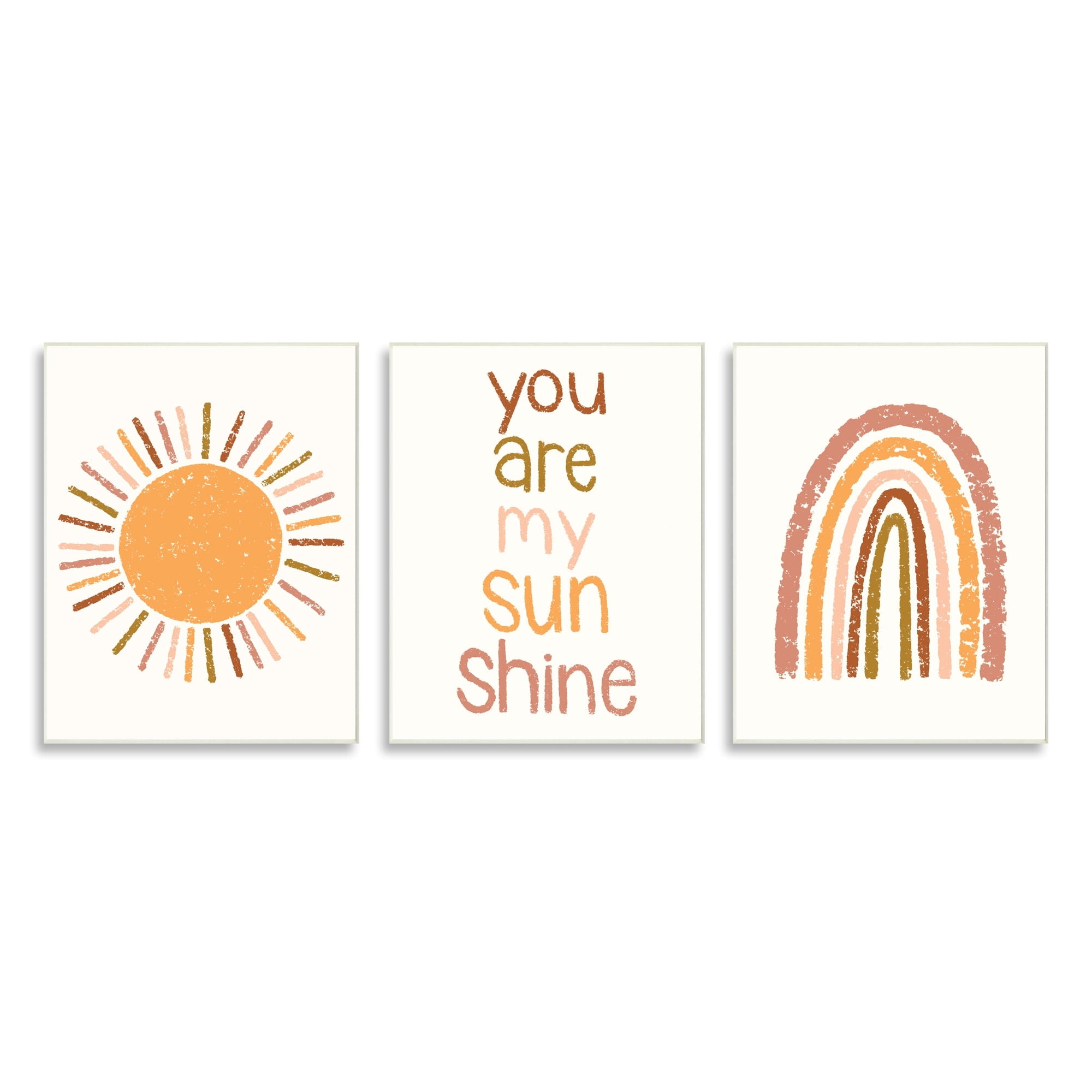Stupell Industries My Sunshine Rainbow Kids Inspirational Saying Text Design,10 x 15, Design by Taylor Shannon Designs