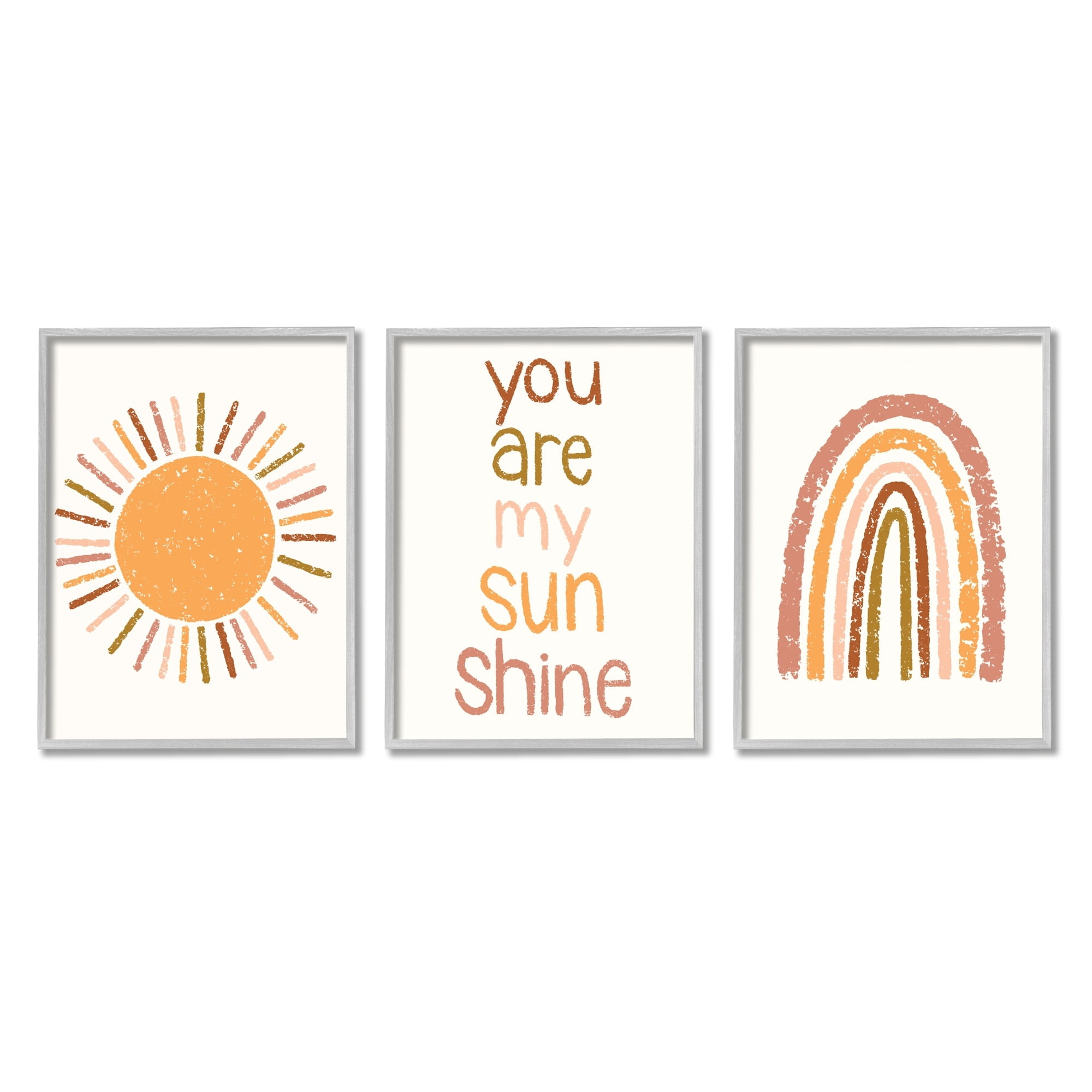 Stupell Industries My Sunshine Rainbow Kids Inspirational Saying Text Design,16 x 20, Design by Taylor Shannon Designs