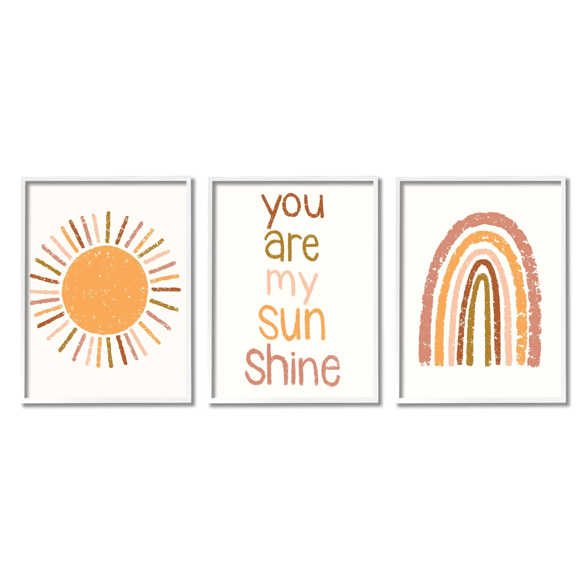 Stupell Industries My Sunshine Rainbow Kids Inspirational Saying Text Design,24 x 30, Design by Taylor Shannon Designs