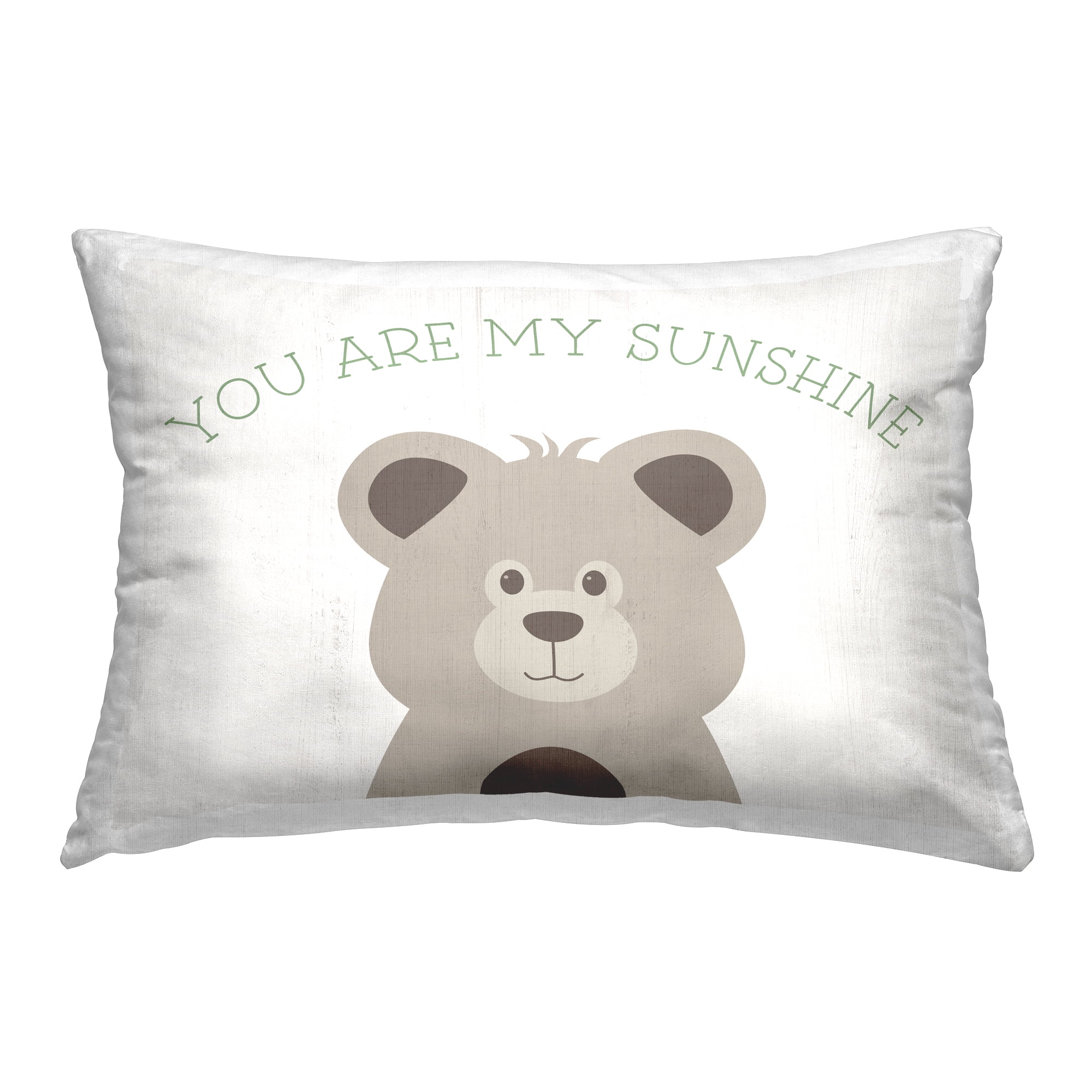 Stupell Industries My Sunshine Smiling Bear Decorative Printed Throw Pillow Design by Natalie Carpentieri.