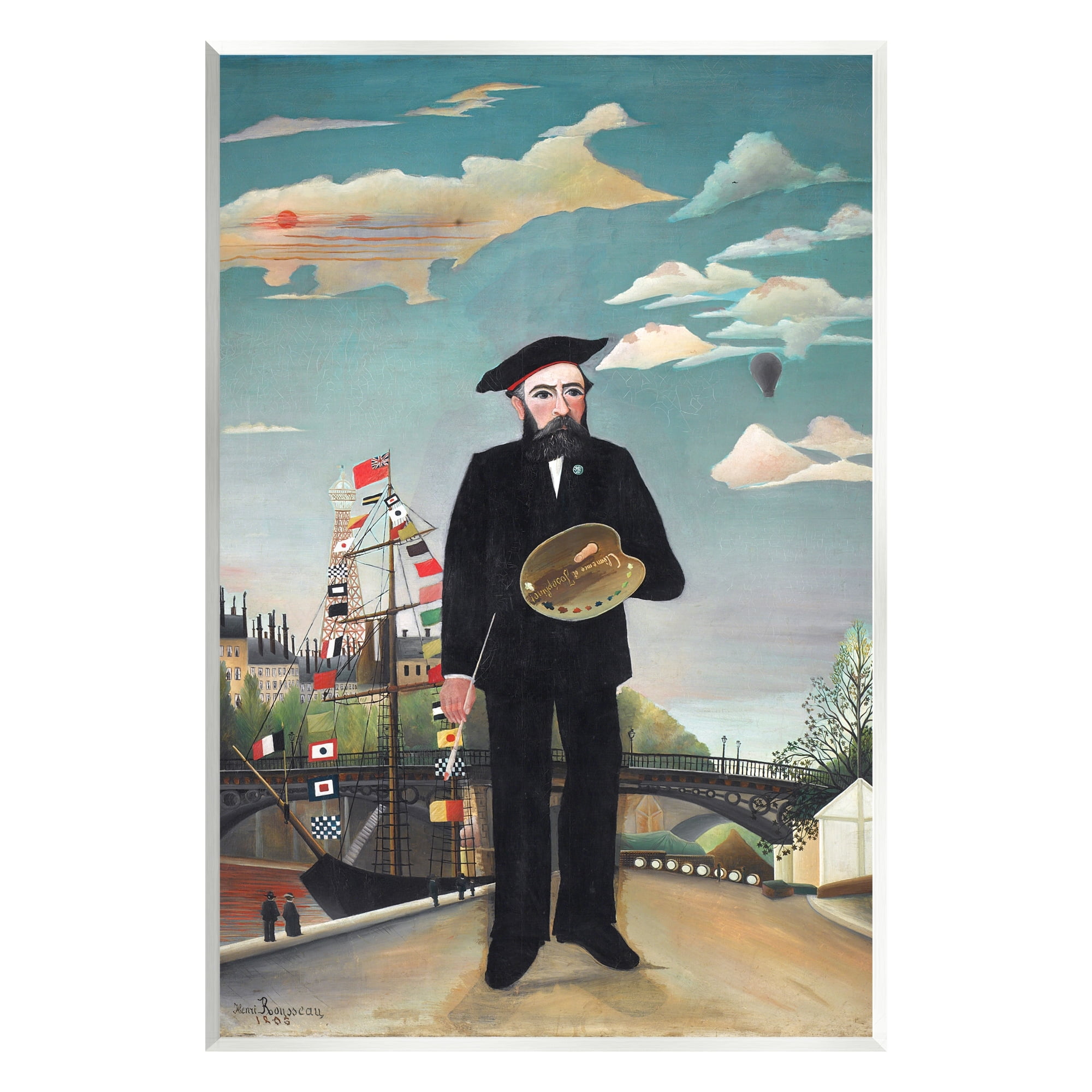 Stupell Industries Myself Self Portrait Henri Rousseau Classical Painting Painting Unframed Art Print Wall Art, Design by one1000paintings