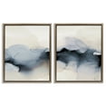 thumbnail image 1 of Stupell Industries Mysterious Abstract Obscure Watercolor Abstract Painting Brown Floater Framed Canvas Art Print Wall Art, 25 x 31, Set of 2, 1 of 9