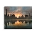 thumbnail image 1 of Stupell Industries Mysterious Lake Reflection Sunset Forest Photograph Gallery Wrapped Canvas Print Wall Art, Design by Dennis Frates, 1 of 7