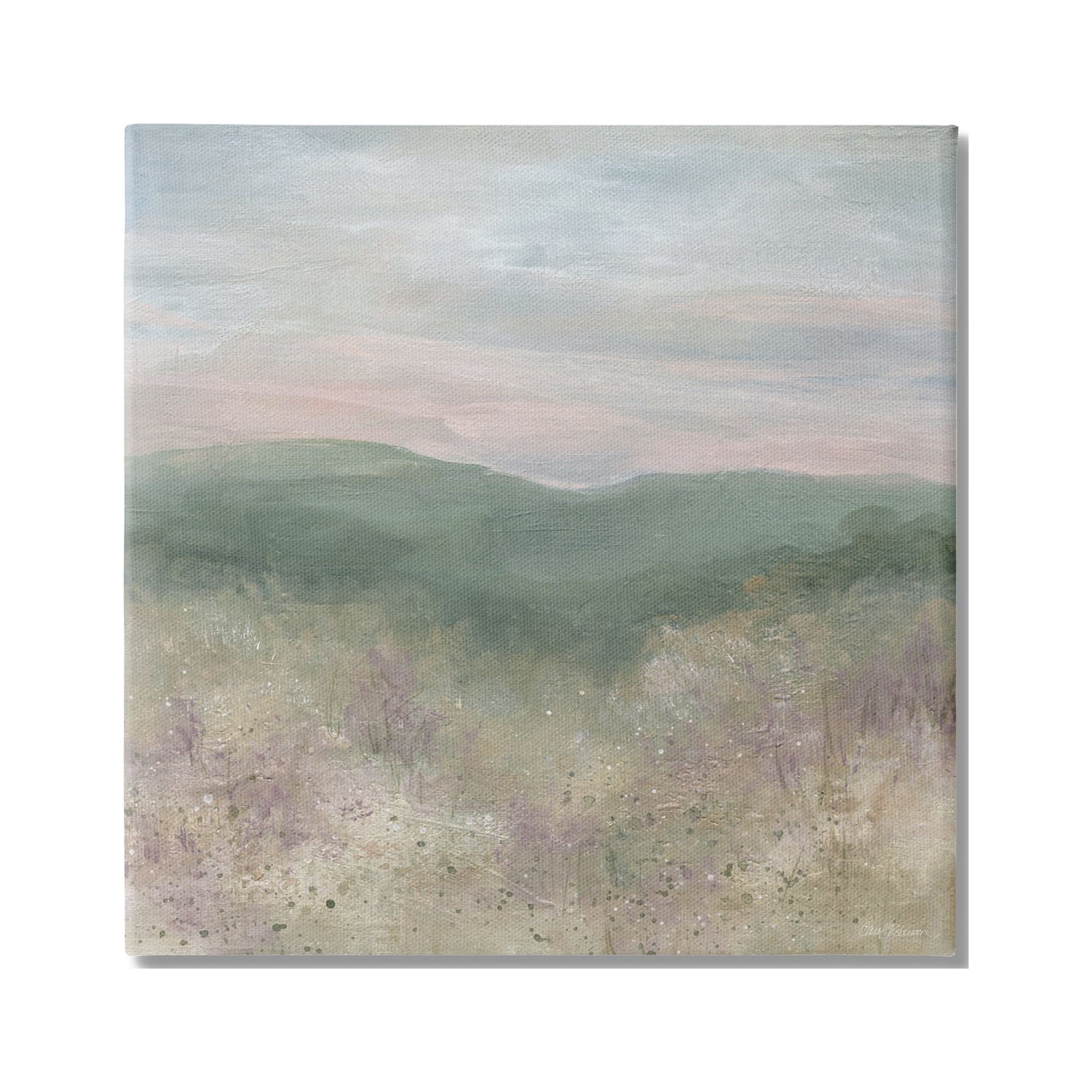 Stupell Industries Mysterious Mountain Nature Abstract Forest Tree Tops Painting Gallery Wrapped Canvas Print Wall Art, Design by Carol Robinson
