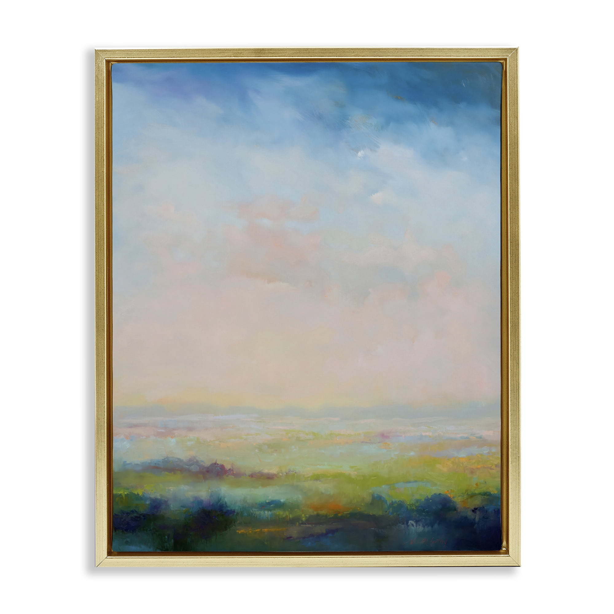 Stupell Industries Mystic Marsh Serenity Gold Framed Floater Canvas Wall Art, design by William McCarthy