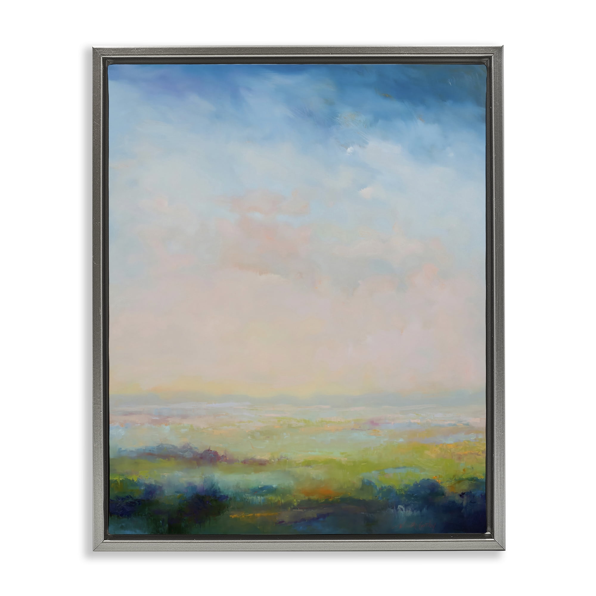 Stupell Industries Mystic Marsh Serenity Gray Framed Floater Canvas Wall Art, design by William McCarthy