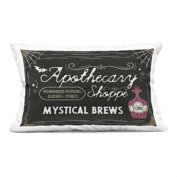 Stupell Industries Mystical Brews Apothecary Shoppe Decorative Printed Throw Pillow, design by Jennifer Pugh